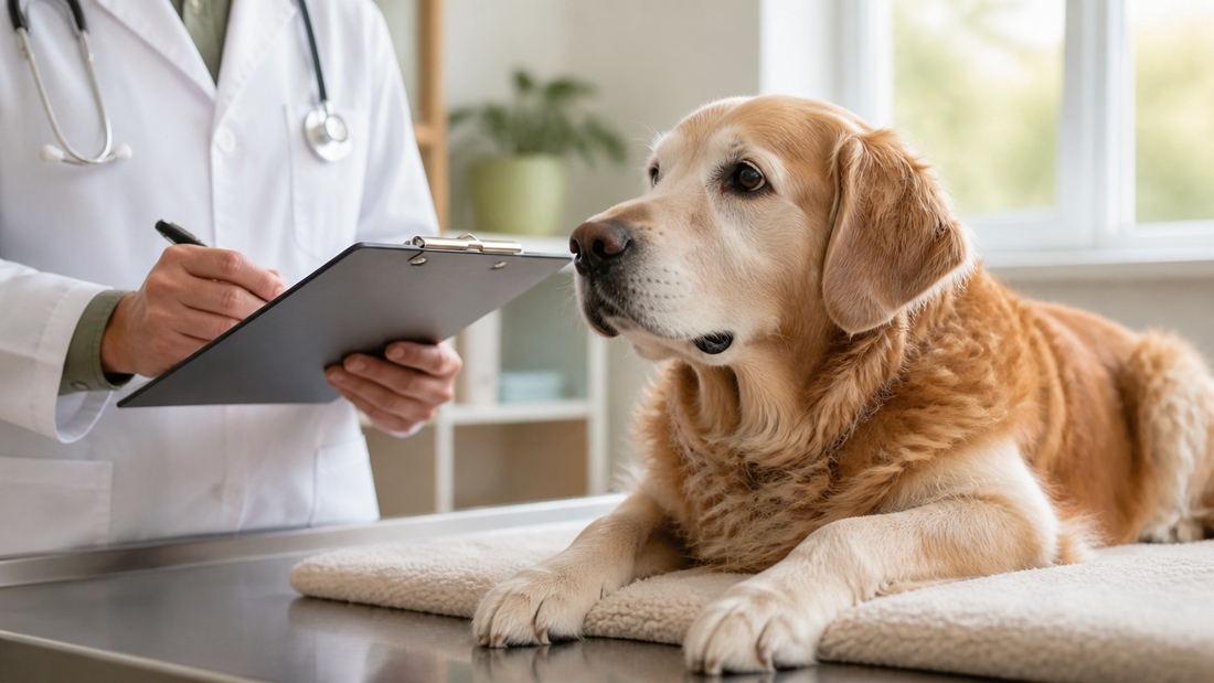 Editorial illustration for Senior Dog Eye Wellness: Questions for Your Veterinary Checkup