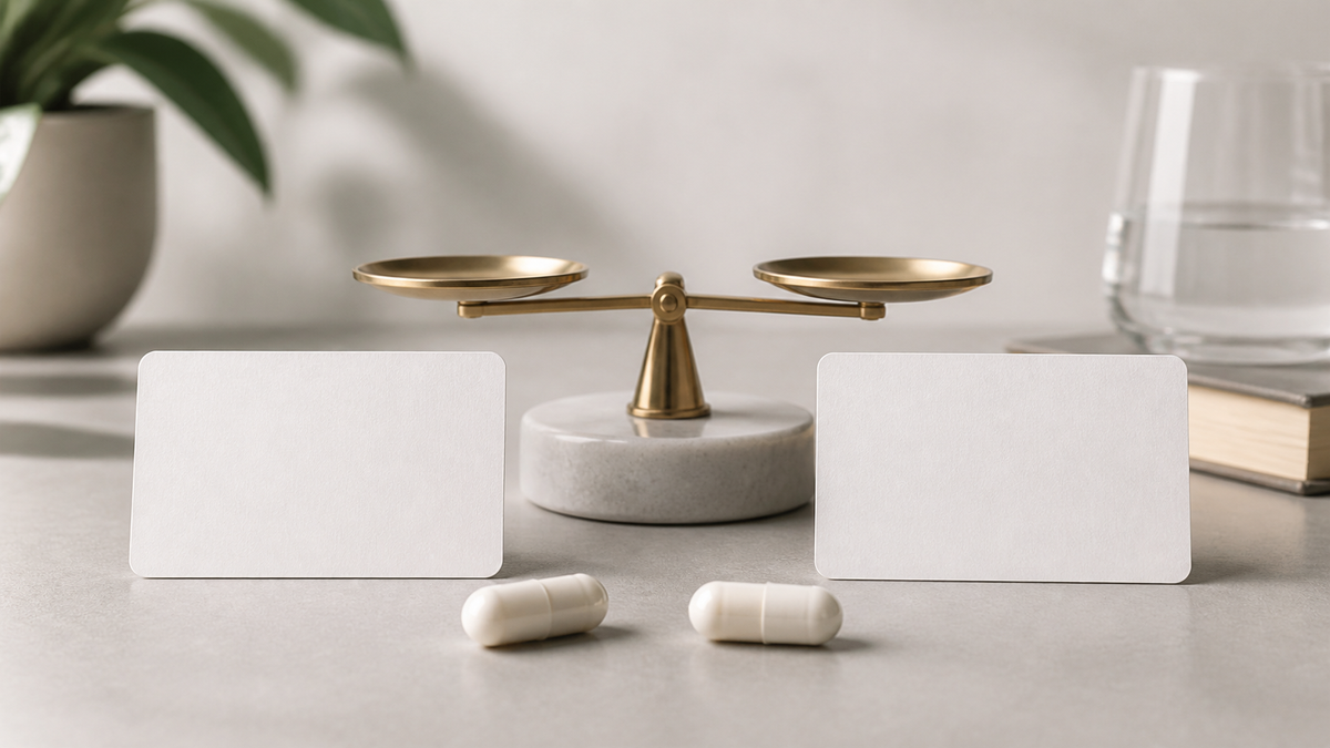 Editorial illustration for Two-Capsule Supplement Servings: How to Compare Per-Serving and Per-Capsule Amounts