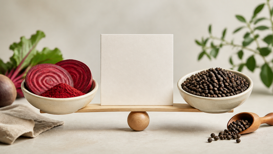 Editorial illustration for Beet Root and Black Pepper on One Label: How to Separate Ingredient Amounts