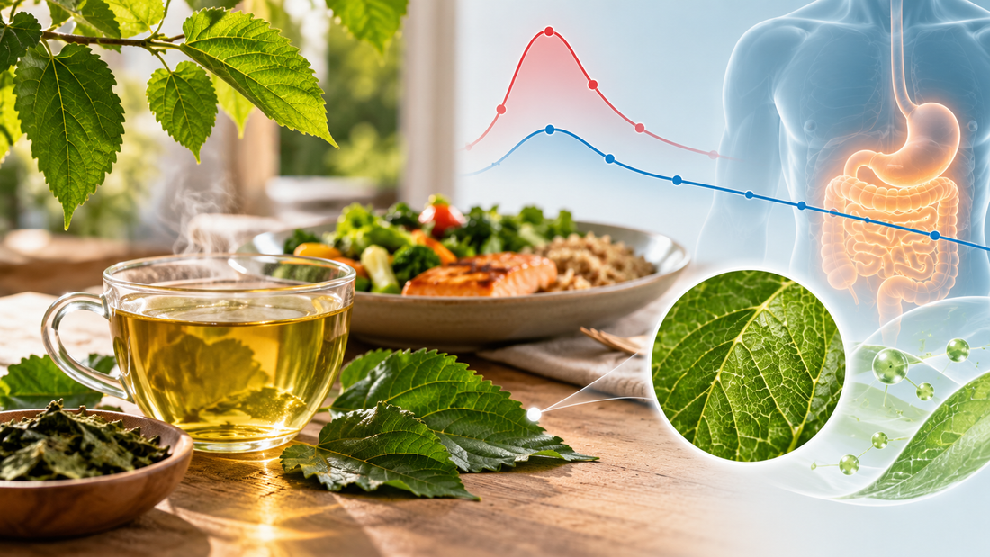 Editorial illustration for Mulberry Leaf Tea After Meals: What Blood-Sugar Trials Measured