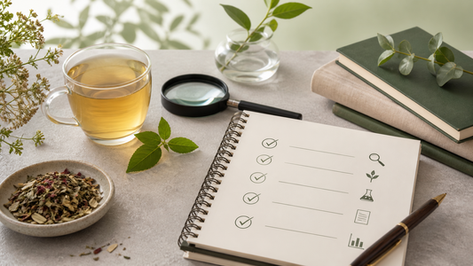 Editorial illustration for Detox Tea Claims: A Checklist for Reading the Evidence