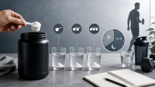 Editorial illustration for Creatine Monohydrate Labels: Serving Size, Scoops, and Daily Amounts