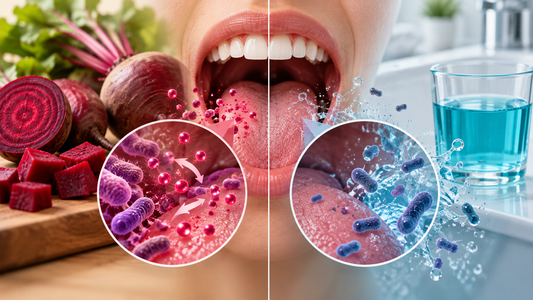 Editorial illustration for Does Mouthwash Block Beetroot Nitrates? What Oral-Bacteria Studies Measured
