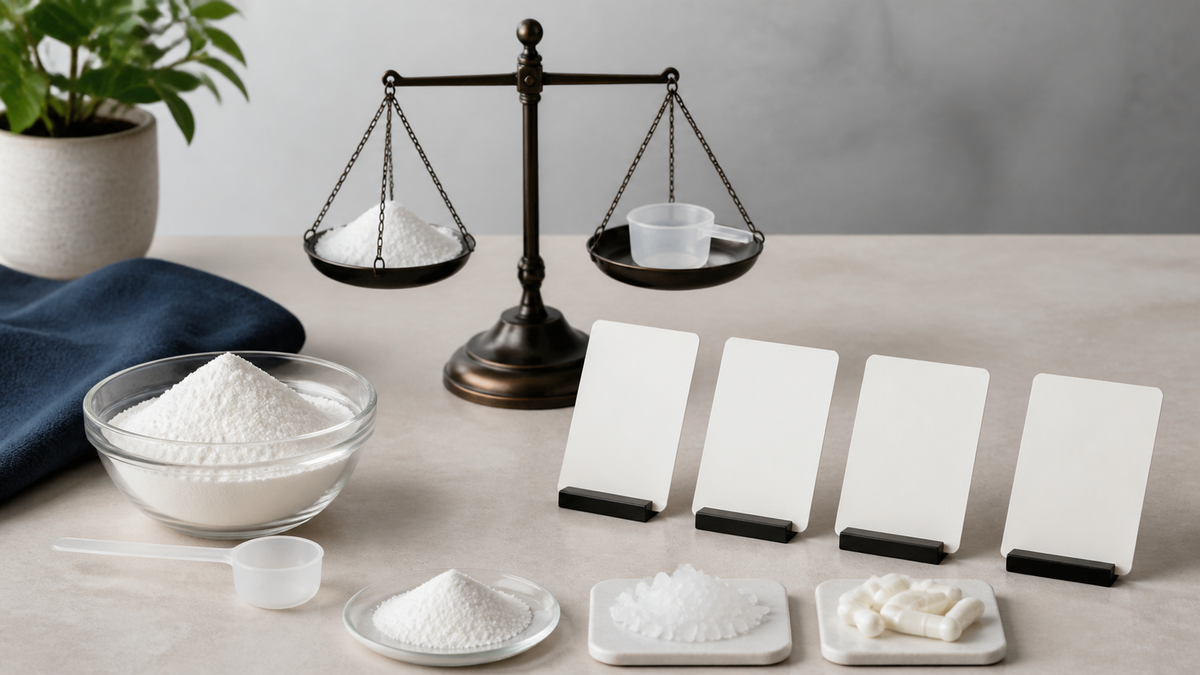 Editorial illustration for How to Compare Creatine Products by Form, Serving Size, and Add-Ons