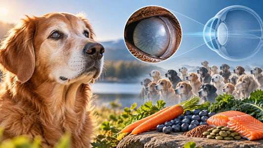 Editorial illustration for Nuclear Sclerosis in Older Dogs: What a 118-Dog Study Found About Vision