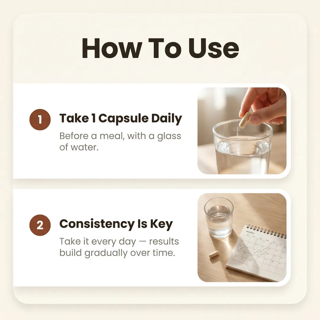 How to use Helixa Nattokinase — take 1 capsule daily before a meal with a glass of water; consistency is key