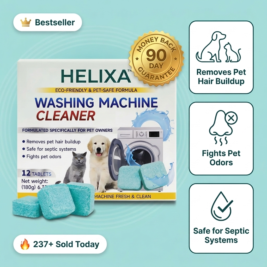 Helixa Deep-Clean Washing Machine Tablets - hero benefits