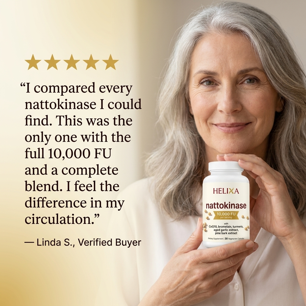 Verified customer review — Helixa Nattokinase 10,000 FU