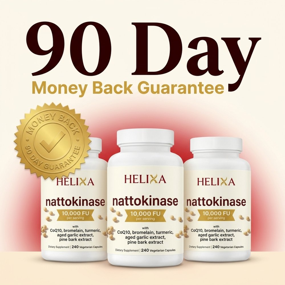 90 Day Money Back Guarantee on Helixa Nattokinase